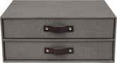 Bigso Oskar Doc Letter Box - 3.3x10x13.8" Gray